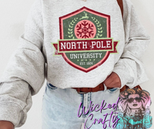Load image into Gallery viewer, North Pole University Crewneck Sweatshirt
