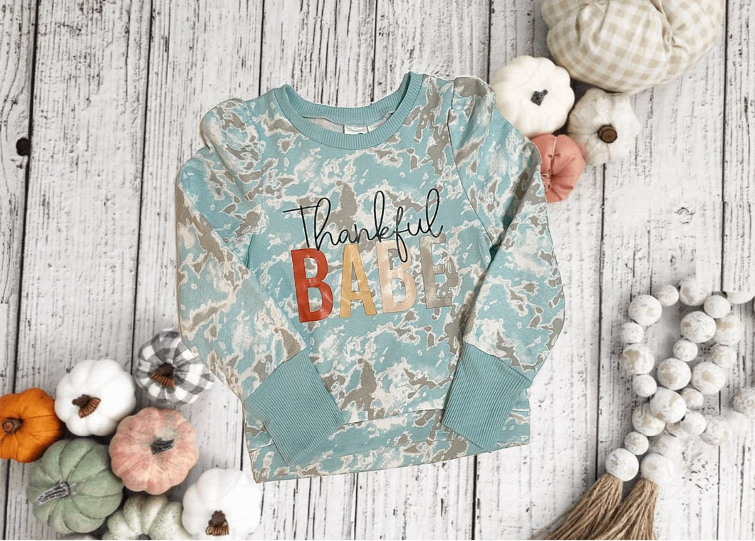 THANKFUL BABE YOUTH PUFF SLEEVE SWEATSHIRT